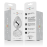 Intense - Plug Anal En Métal Aluminium Avec Cristal Dargent Taille L
